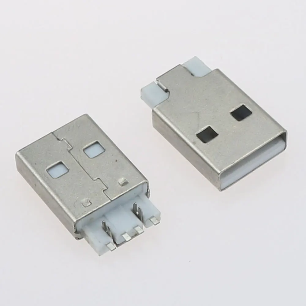 10 Stück USB 2.0 Stecker Typ A USB PCB-Steckverbinder 180 Grad SMT Männliche USB-Anschlüsse 4-polig SMD USB 2.0 Port – Detail 5