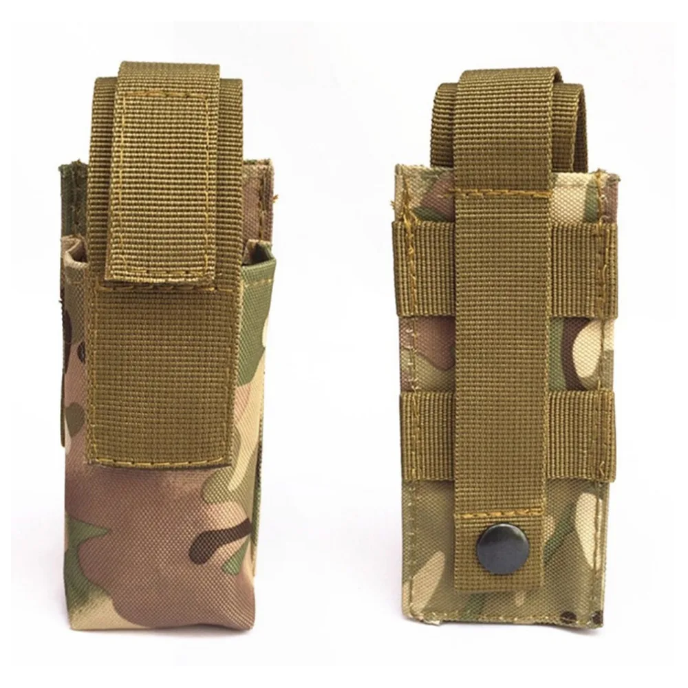 Outdoor Combat Hunting Pouches Nylon Tactical Dual Pistol Mag Magazine Pouch Close Holster Outdoor 3 In 1 Waist Bag