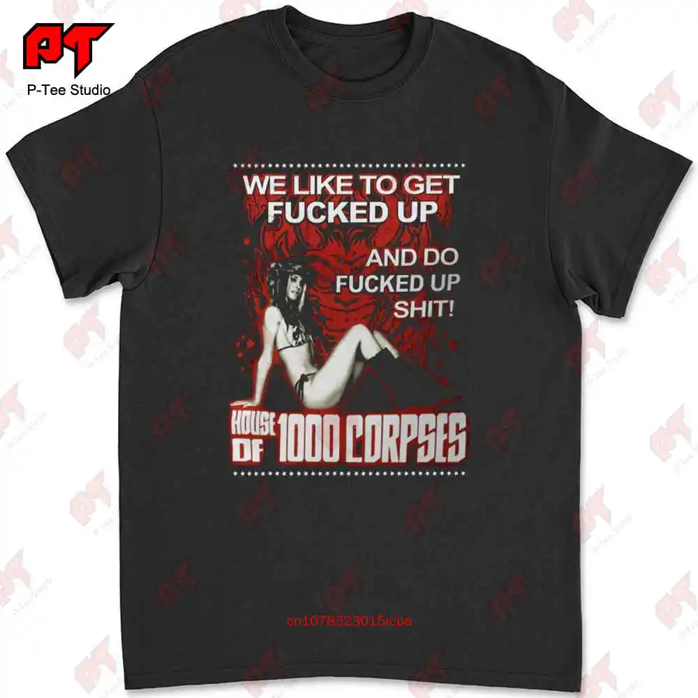 House Of 1000 Corpses We Like To Spaulding Sheri Moon Zombie T-shirt 6XP4