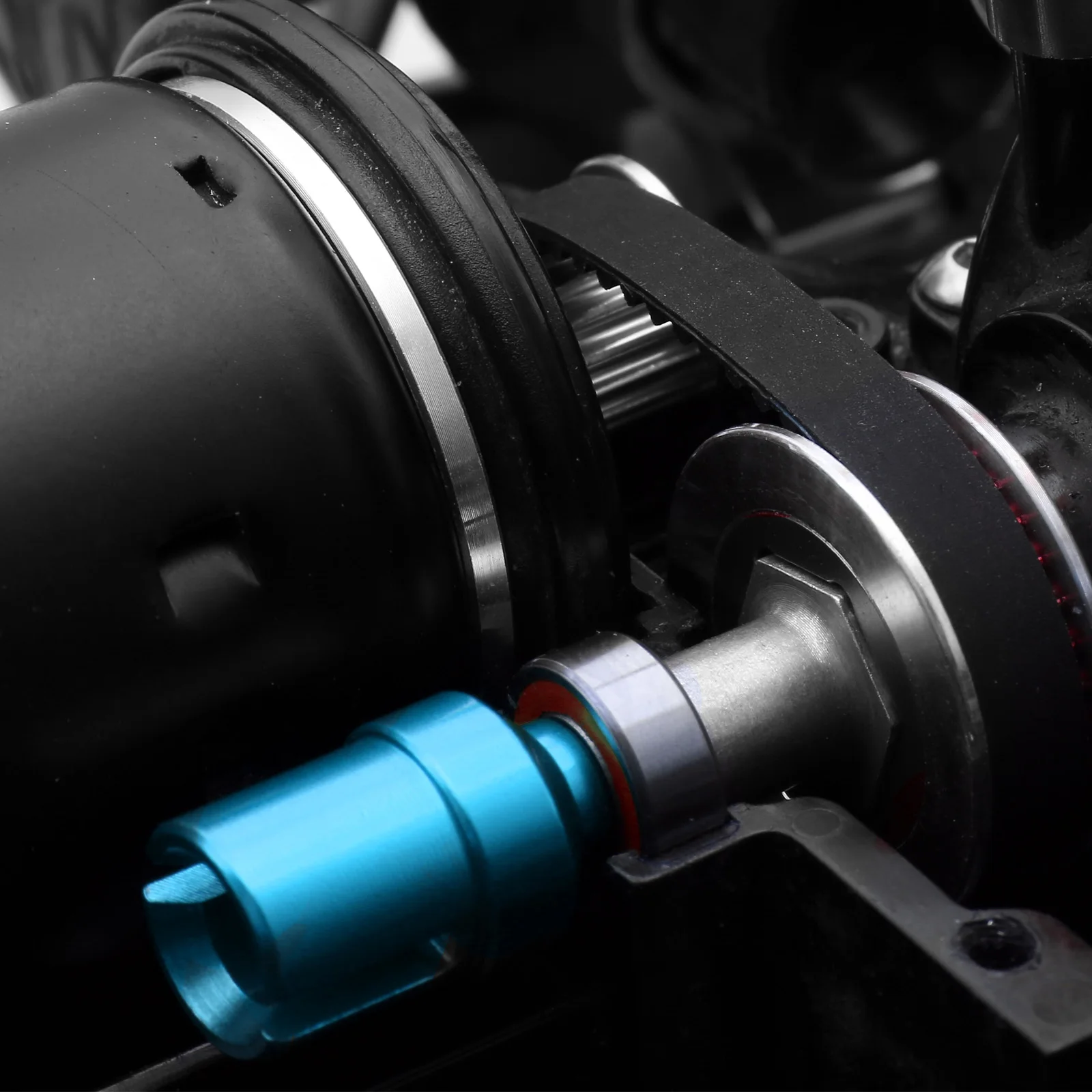 TAMIYA TT02 Copertura ingranaggi in plastica Copertura antipolvere per trasmissione a cinghia 16T 32T Ingranaggi trasmissione a cinghia a basso rumore per Tamiya TT-02 1/10 RC Car