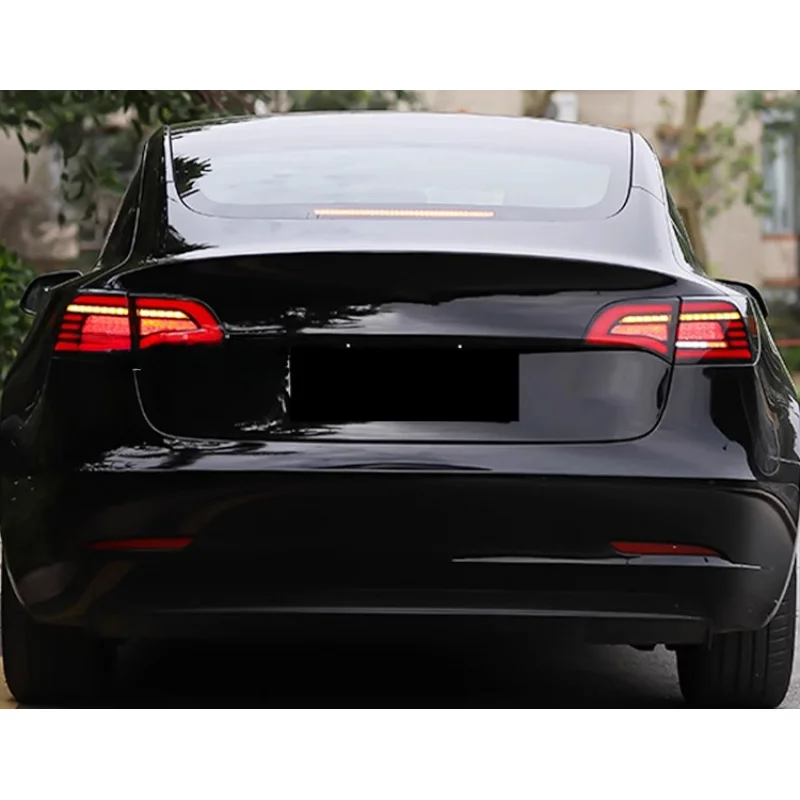 Für Tesla Model 3 Rücklichtmontage Model-Y Modifiziertes LED-Scanning-Fahrlicht Fließender Blinker Plug-and-Play-Zubehör