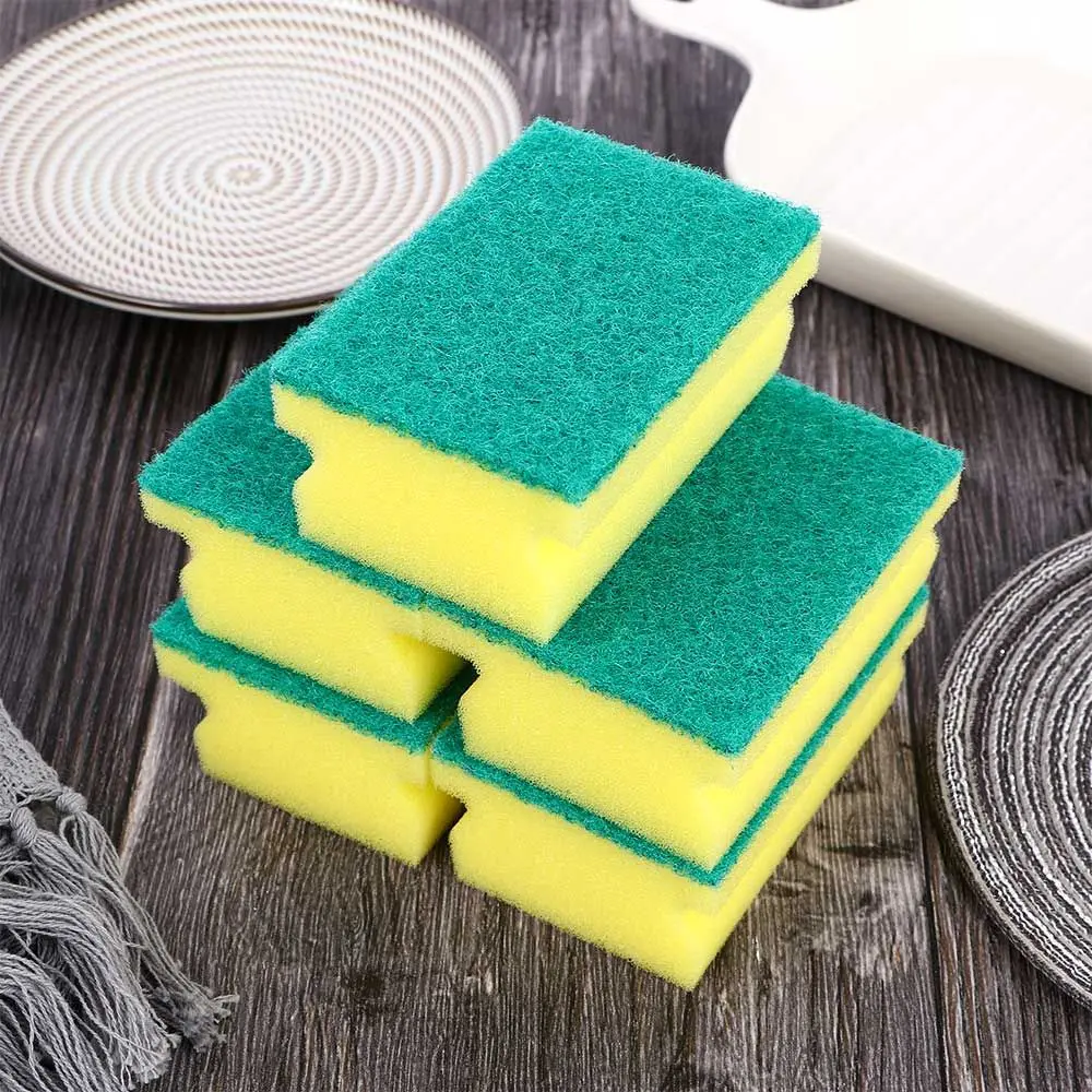 Scrubber Pad Scouring Magic Sponge 5Pcs Clean Washing Accessories Cleaning Tools Kitchen Gadget Dish Sponge