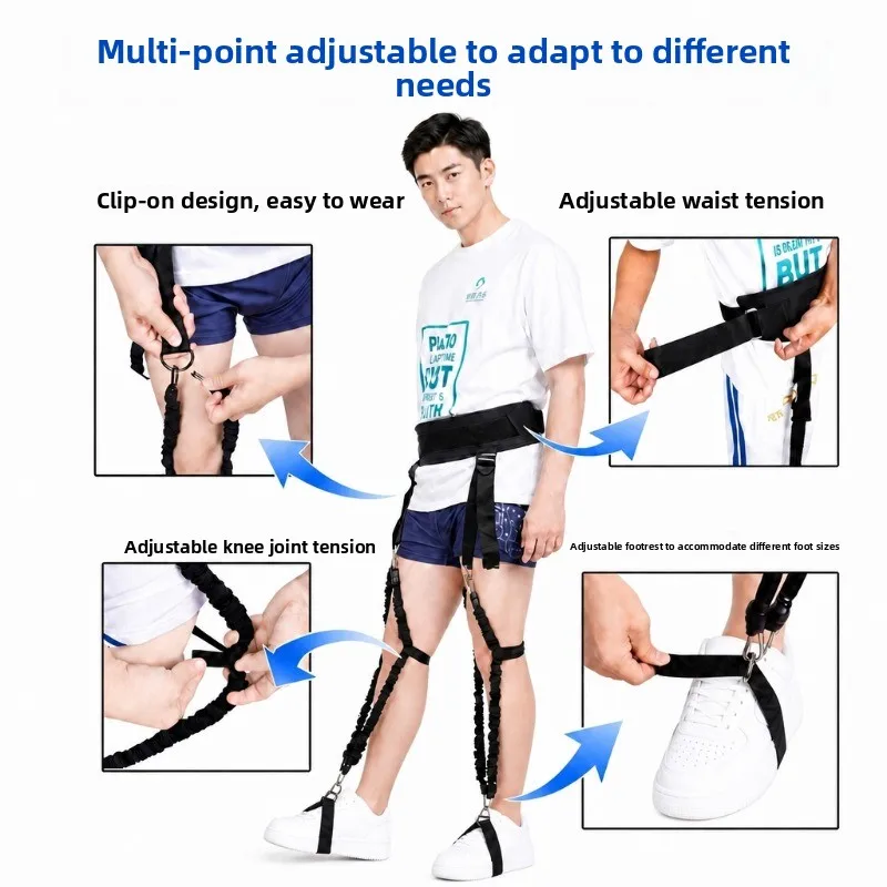 Exoskeleton for Walking Leg Lift Device,Leg Stroke Hemiplegia Strap Type Walking Assistance Belt, Rehabilitation Walking Belts