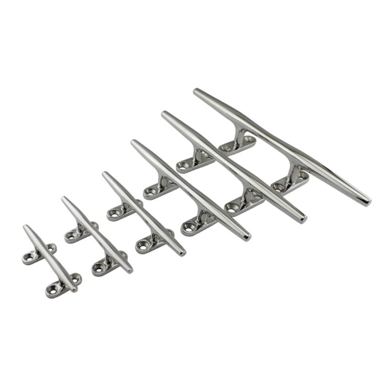 Dock Cleats: 316 Stainless Steel - 4, 5, 6, 8, 10, 12 Inch - Perfect for Boat Docks or Marine Decor