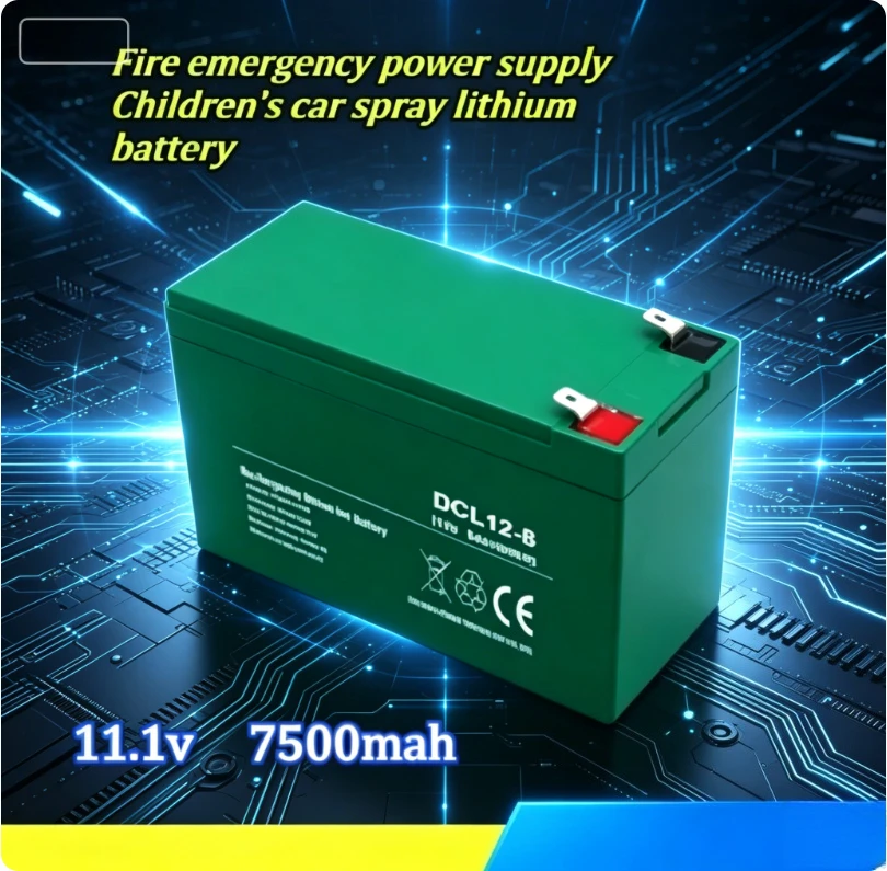 12v 7ah Fire Emergency Power Children's Car Toy Model with Charge Discharge Protection Plate Spray Lithium Rechargeable Battery