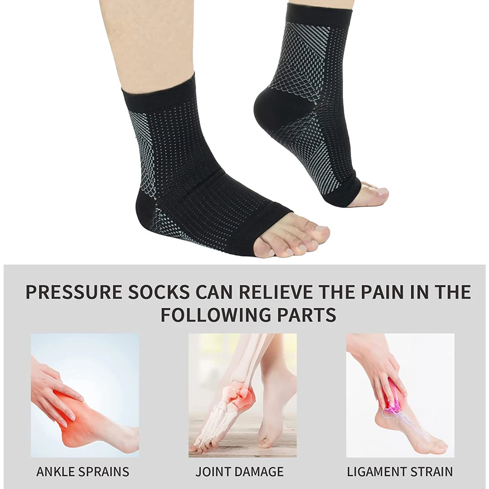 1Pair Neuropathy socks, Ankle brace Socks and Tendonitis compression socks,For Pain Relief and Plantar Fasciitis for women & man