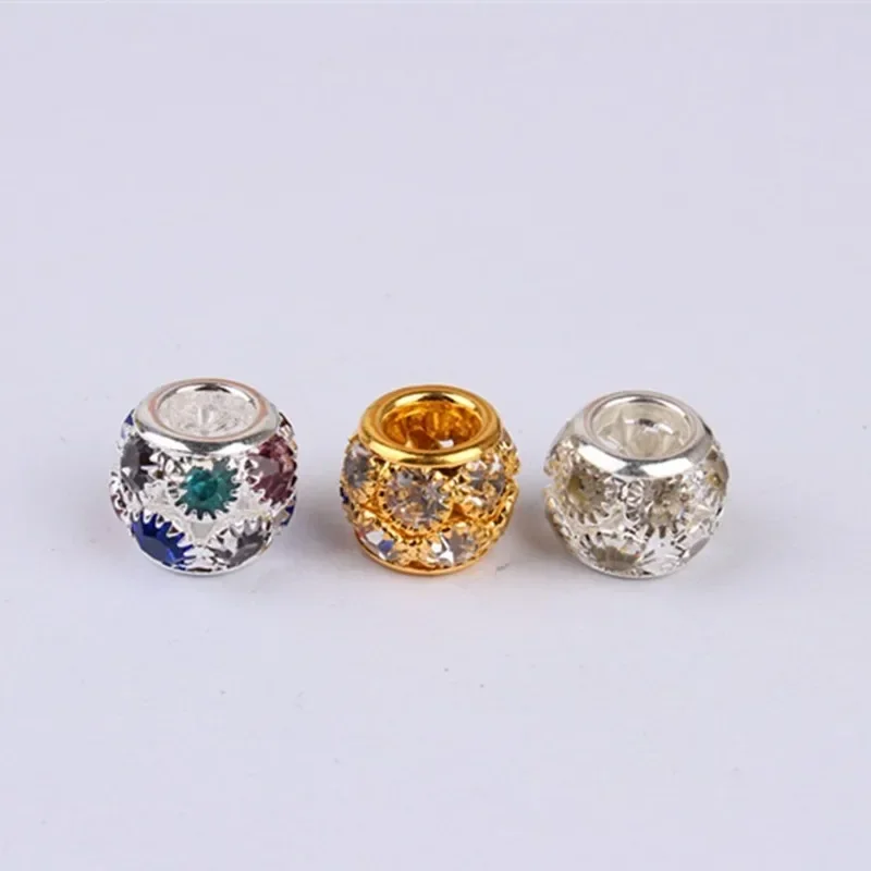 5 Pcs Viking Beads 12 Kinds 5mm Silver Beads for Braiding Dreadlock Hair Decor Cuff Clip Beaded Hair Scrunchies Tibet Bead Tube