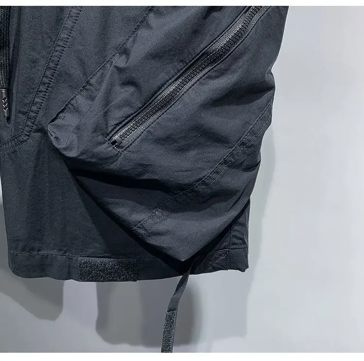 Men Fashion Caogo Shorts Big Pockets Jogger Short Hip Hop Streetwear Harajuku Trousers Plus Size Streetwear Hip Hop Sweatpants