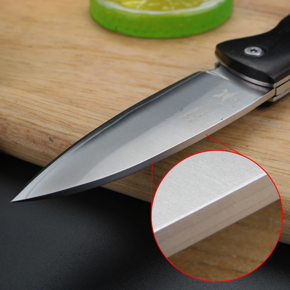 XUANFENG 3-layer outdoor folding knife, sharp fruit knife, VG10 steel camping and hunting multifunctional knife