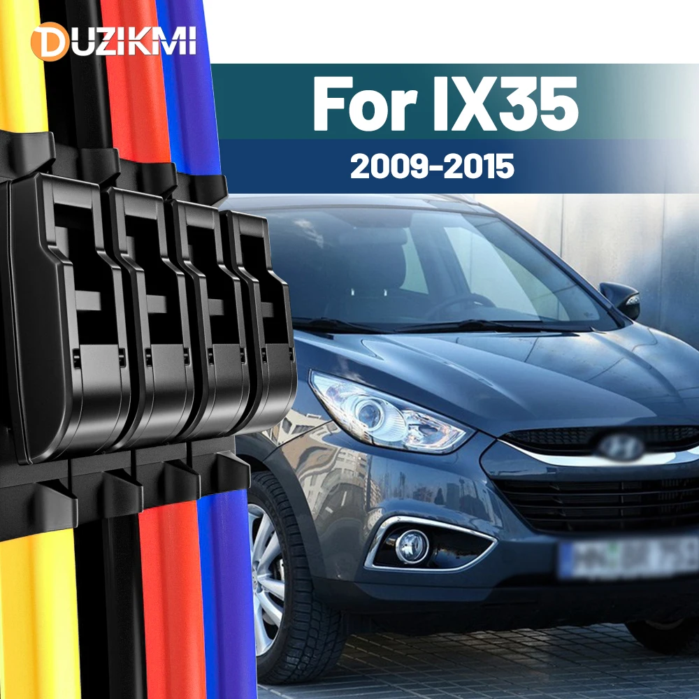 Für Hyundai IX35 2009-2015 2010 2011 2012 2013 2014 2 Stück Frontscheibenwischer Rot Blau