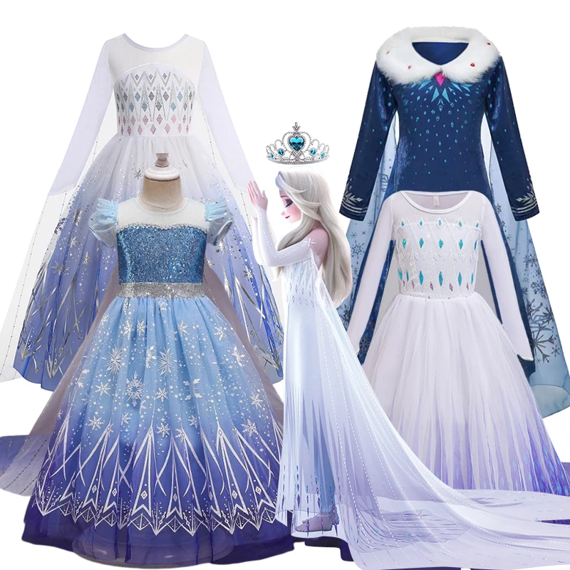 La reine des neiges 2 Elsa princesse filles habiller Disney reine des neiges Costume carnaval fête Halloween enfants carnaval fête d'anniversaire vêtements