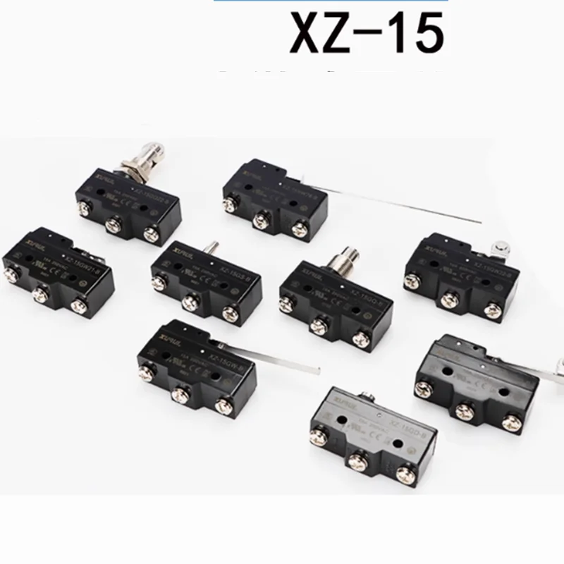 XURU1 XZ-15 15A 250VAC XZ-15GD-B GS/GW22/GQ21-B/15GW2-B/GW3-B Silver Contact Micro Switch Travel  Button Switch Limit Switch