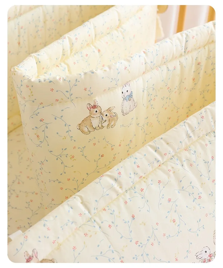 Krippe Bumpe Weiche Reine Baby Bettgitter Wrap Anti-Kollisionsstreifen für Baby Bettgitter Spleißen Bett Schutz Abdeckung Baby Bett Stoßstange – Detail 26
