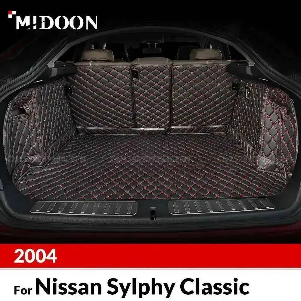 

Для Nissan Sylphy Classic 2004, авто коврик для багажника с полным покрытием, автомобильный антигрязный коврик, защитный коврик, грузовой вкладыш, аксессуары для интерьера