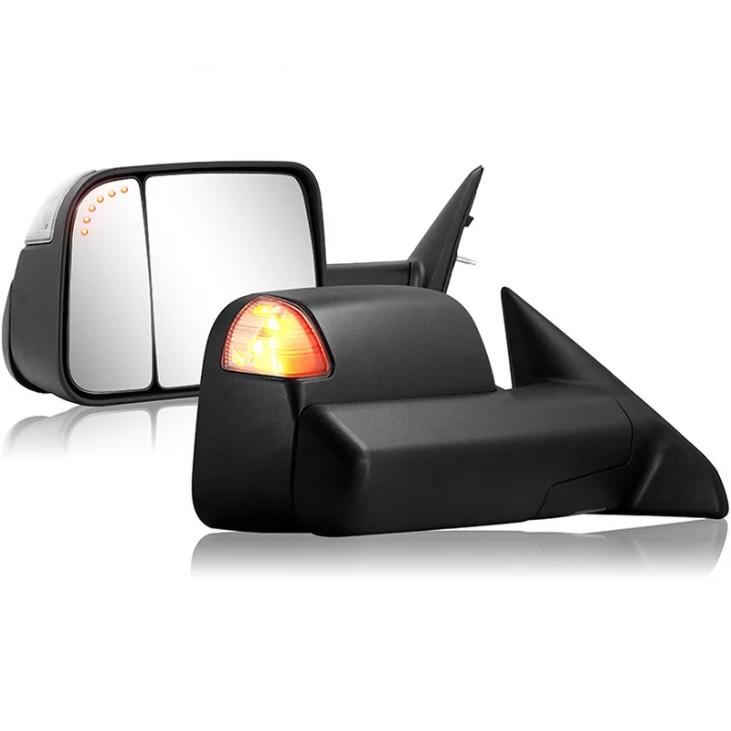 High Quality High Performance Off Road Black Rear view Mirror With LED Turn Signal