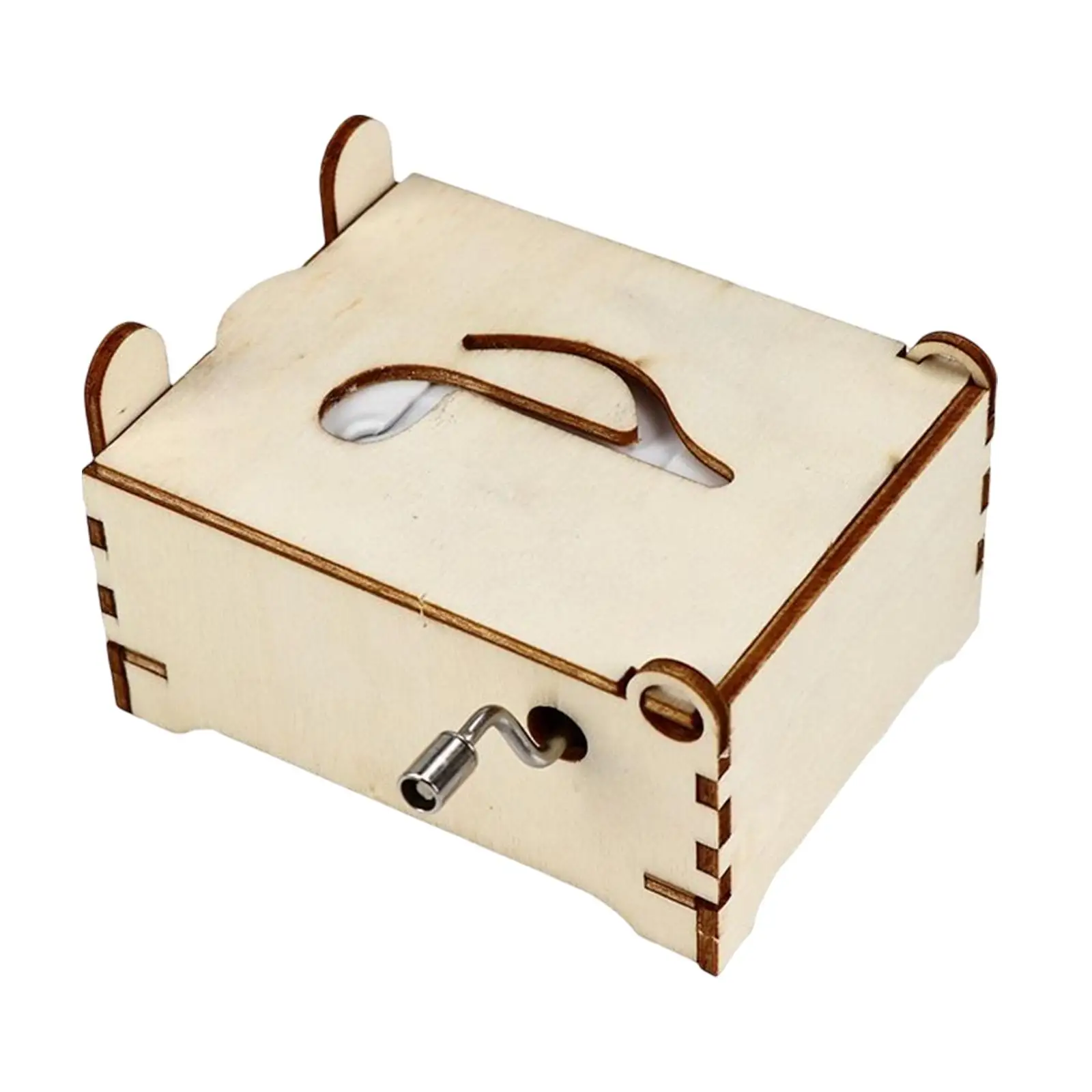 Wooden Music Box Material Kit Science Experiment Assembling Toy for Children Fine Motor Skills Gift