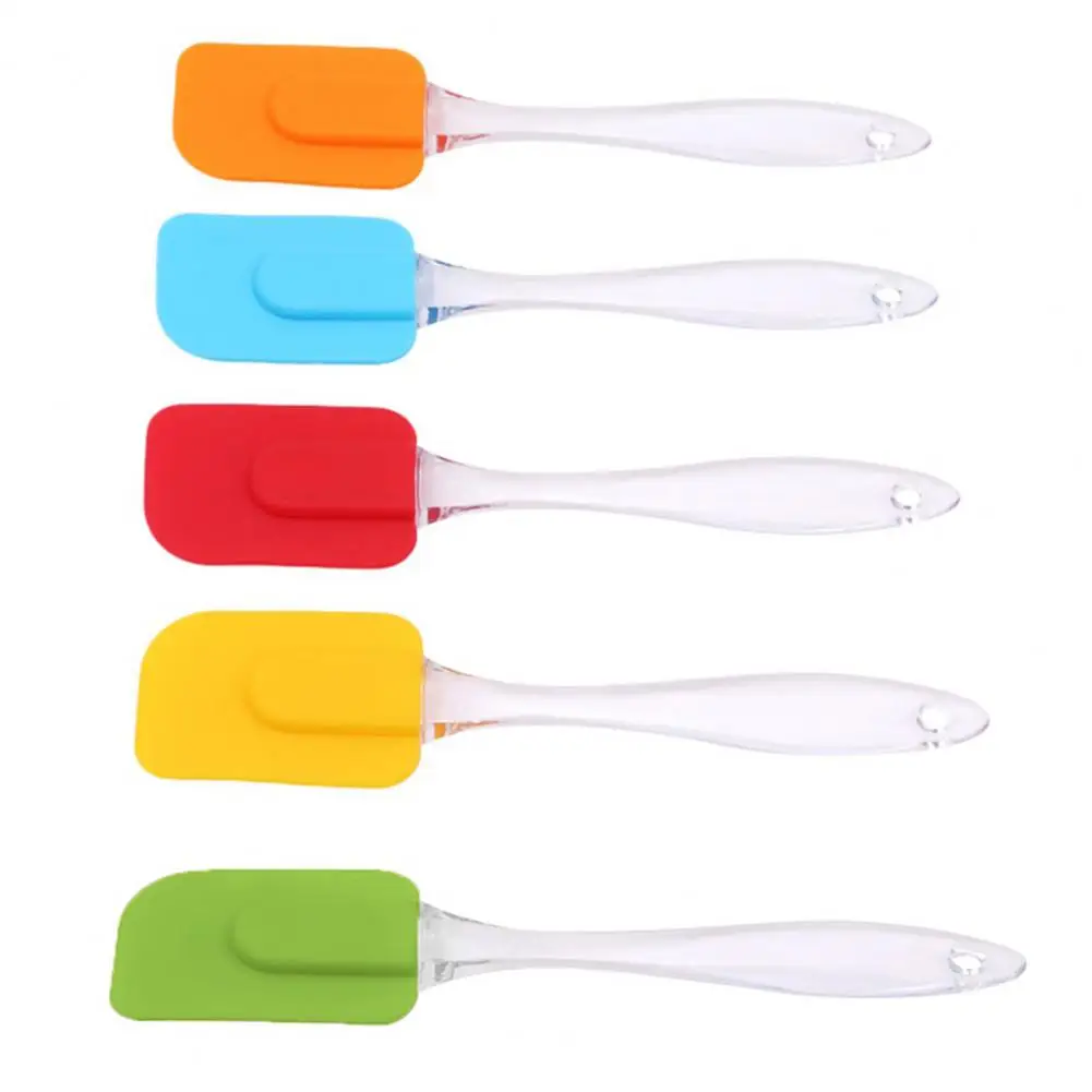 Silicone Scraper Heat-Resistant Silicone Spatula Cream Scraper Cake Scraper Baking Tool Baking Pastry Spatula Butter Scrapers