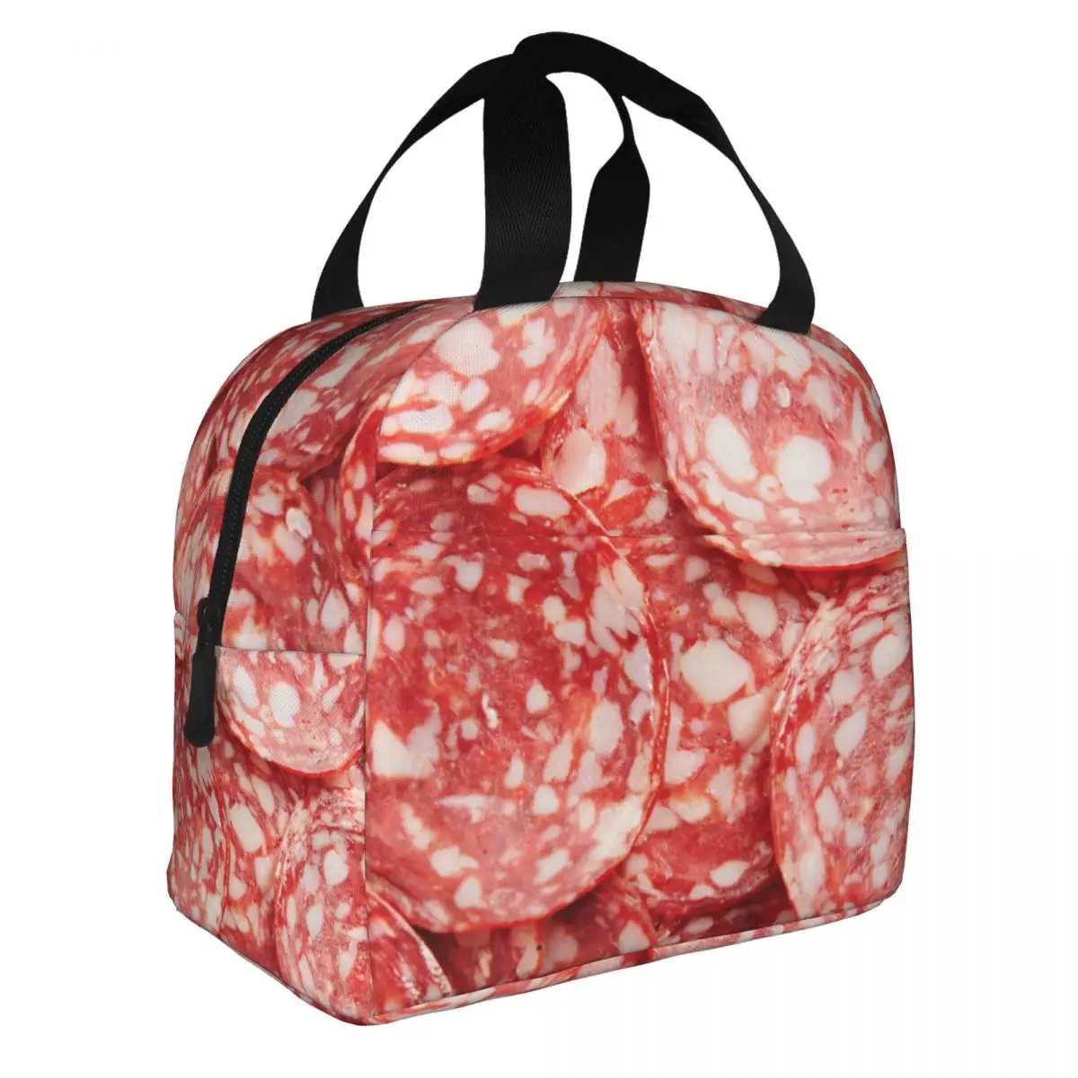 Sausage Background Insulated Lunch Bags Cooler Bag Lunch Container Portable Tote Lunch Box for Men Women Work Picnic