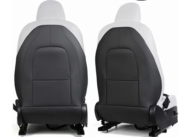 9D Leather Custom Luxury Car Cushions Universal Full Set  Seat Covers for MODEL X/ 3/  Y