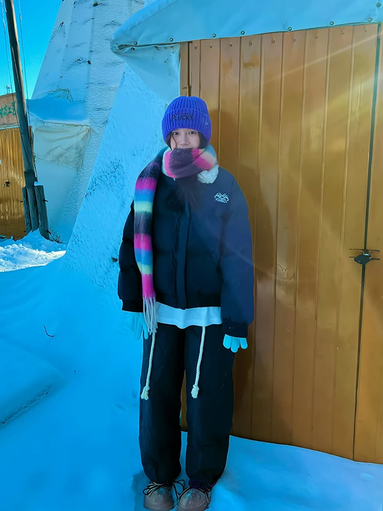 

Утепленные хлопковые брюки для мужчин с ромбовидным узором, зимняя верхняя одежда, устойчивая к холоду, для северо-восточных регионов, лыжные штаны, молодежные повседневные брюки