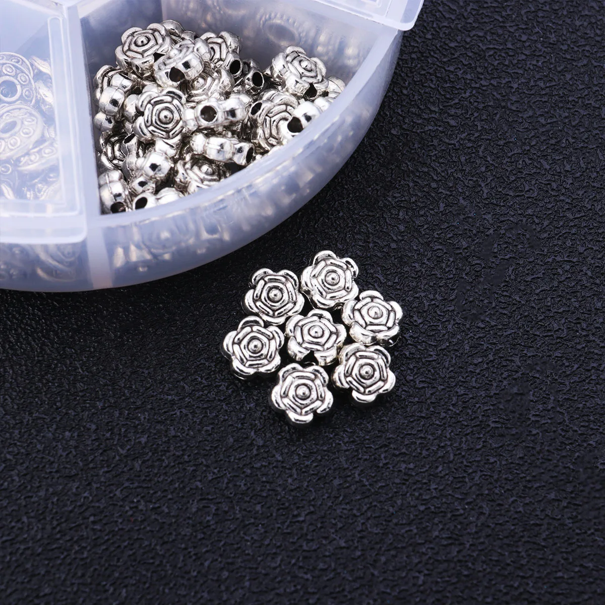 

300Pcs Retro Alloy Pendants DIY Jewelry Accessories Mixed Flower Charms Tibetan Silver Craft Beads Necklace Bracelet