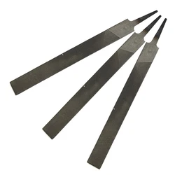 3pcs 6 Inch 150mm Medium Toothed Steel Files Set Without Handle Flat Files Metal Files For Metal Wood Woodworking Craft Tools