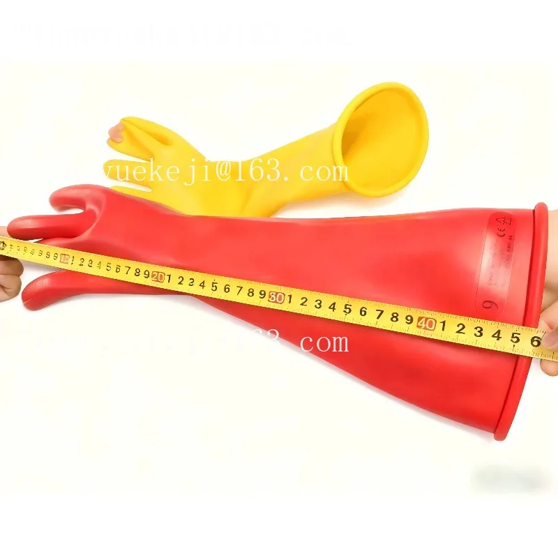 High voltage protective gloves 00/0/1/2/3/4 grade two-color insulating rubber latex dielectric gloves