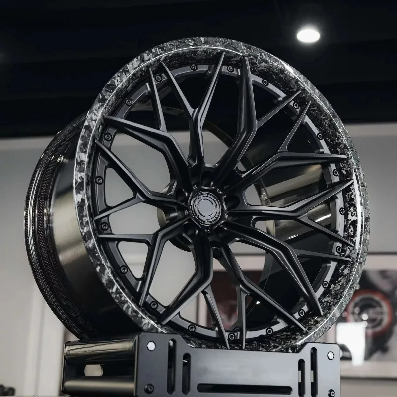 Forged Carbon Fiber Car Wheels Rims 18 19 20 Inch Deep Concave Y Spoke Design 5x114.3 5x120 5x130 Alloy Wheels Performance Rims