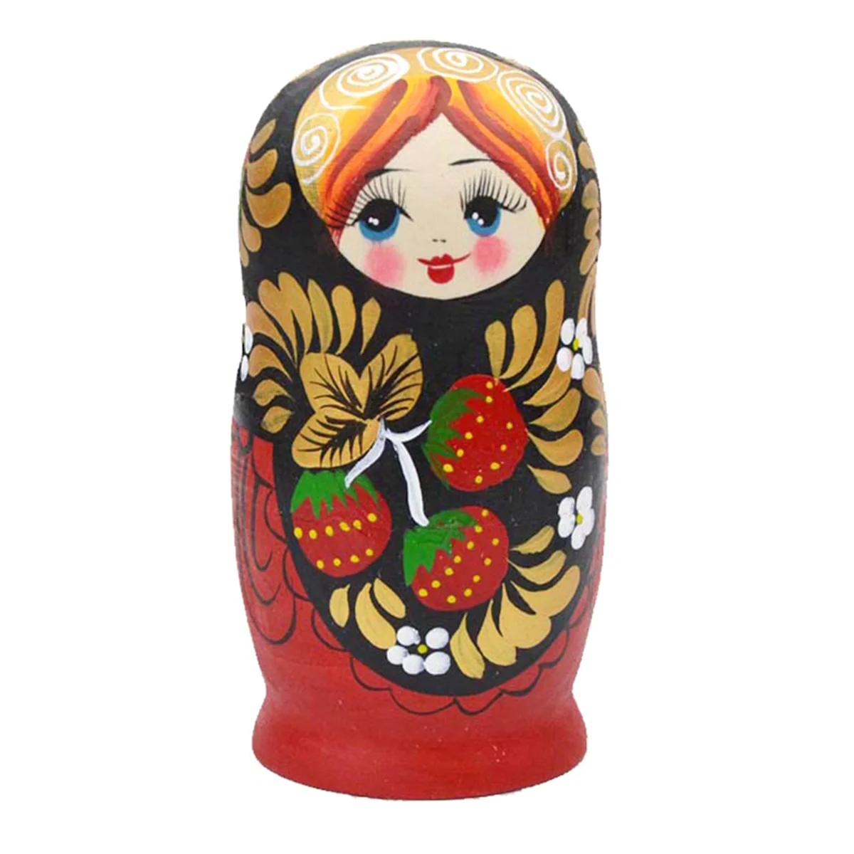 5PCS Matryoshka Dolls Nesting Dolls Handmade Cute Wood Russian Nesting Doll DIY Northeast Flowers Cute Nesting Dolls