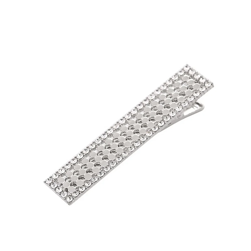 

4Pcs Alloy Hairpin Set Rhinestone Inlaid Clips Stylish Hair Clips for Wedding Party Meeting Decoration