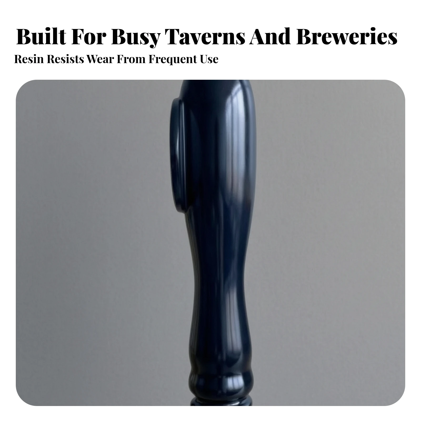 Beer Tap Handle Minimalist Tap Handle with Medallion Hardware Glossy Long-Lasting for Homebrewers, Kegerator, Brewery