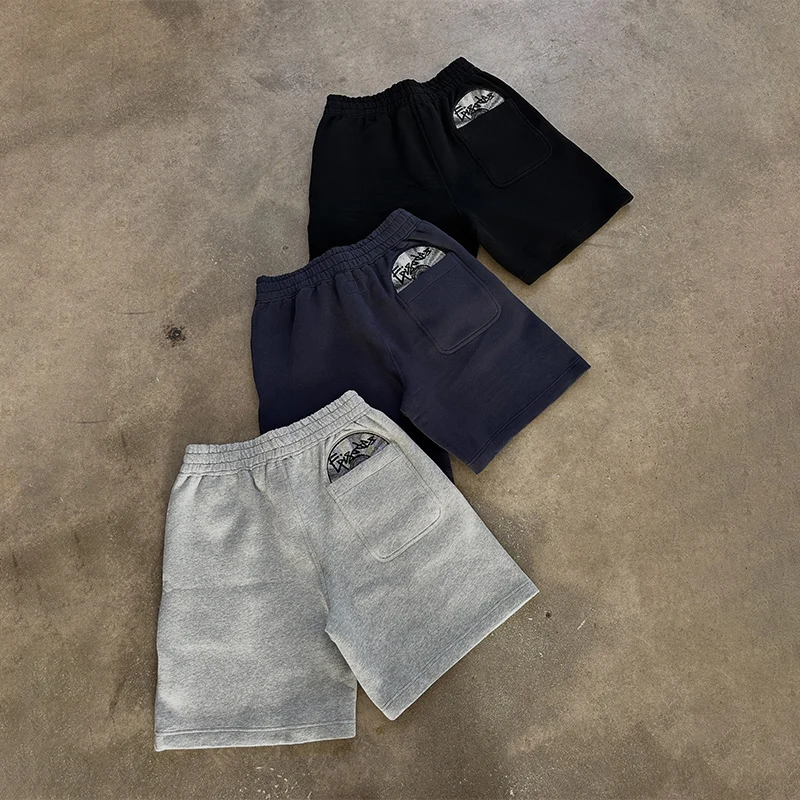 Episodes Tapestry Disc Unisex Baggy Shorts Oversize European American Trendy Streetwear Casual Short Pants Women Loose Sweatpant
