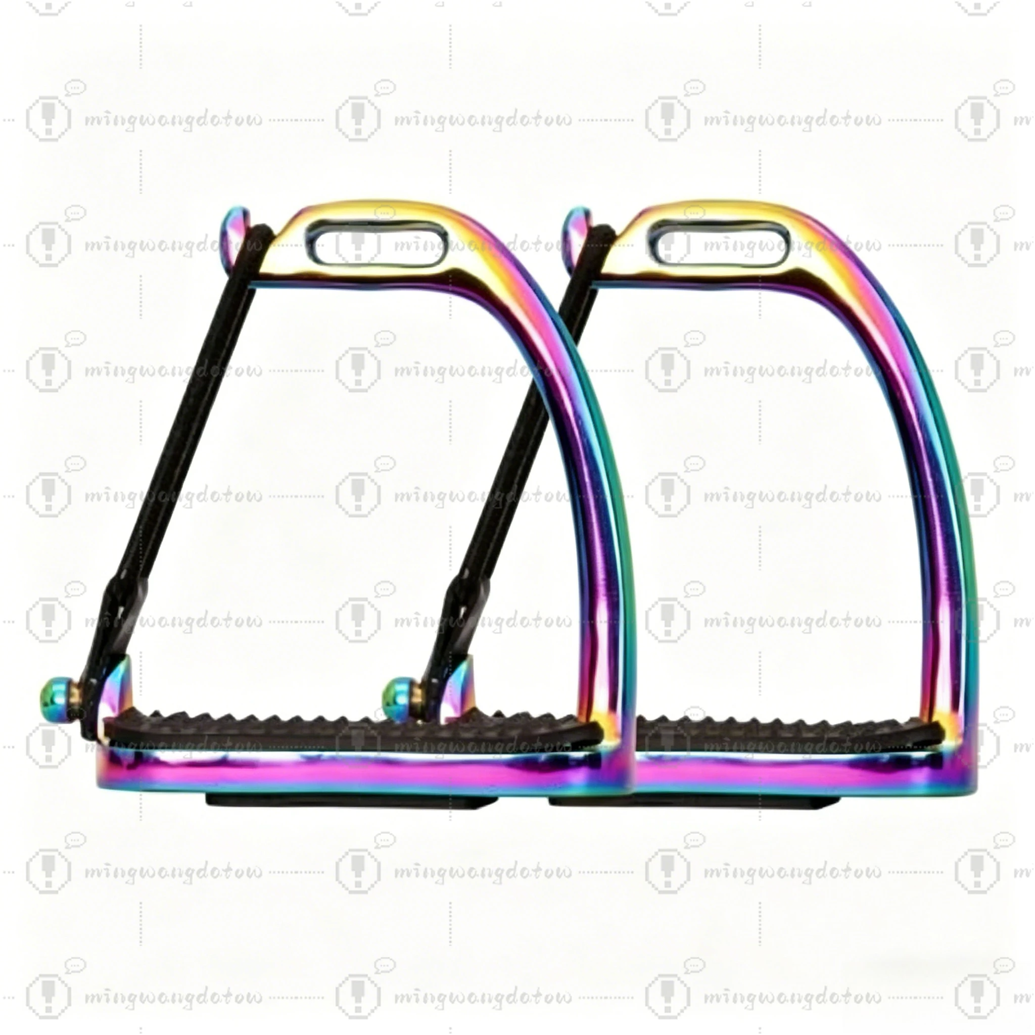

304 Stainless Steel Peacock Safety Stirrups, Colorful Horse Riding Stirrups, Saddle Accessories Equestrian Tack