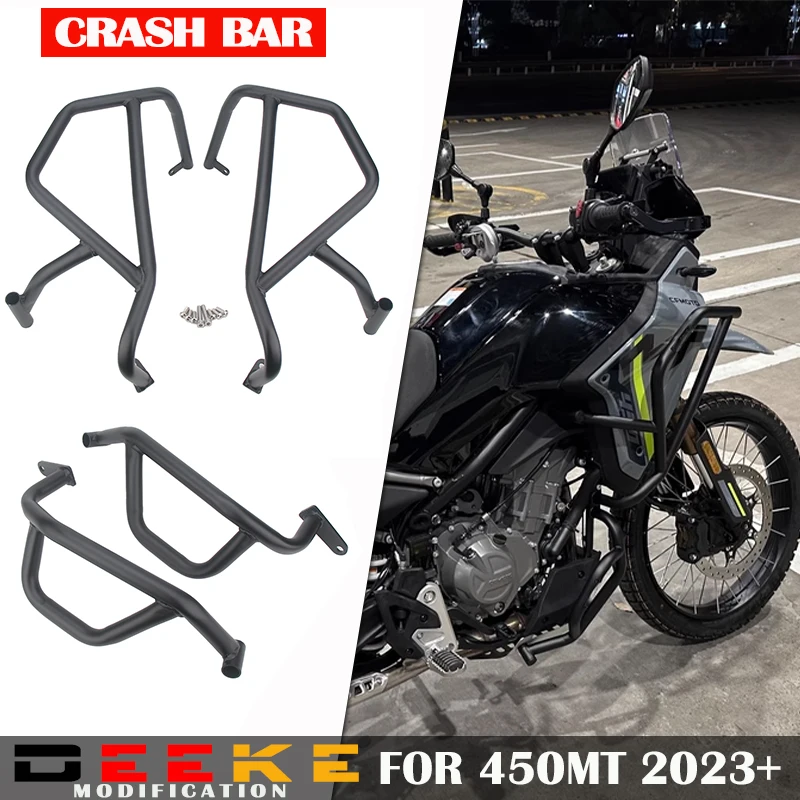 

For CFMOTO 450 MT 2024 Frame Bumper Anti-Crash Bar Anti-Fall Protection Kit Engine Protective Cover 450MT Motorcycle Accessories