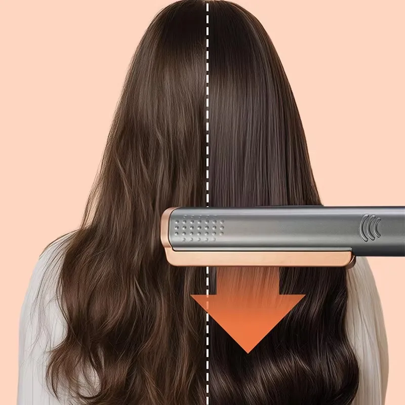 Przenośna prostownica parowa do włosów, elektryczna prostownica do włosów, dobry przyrząd do stylizacji w domu.