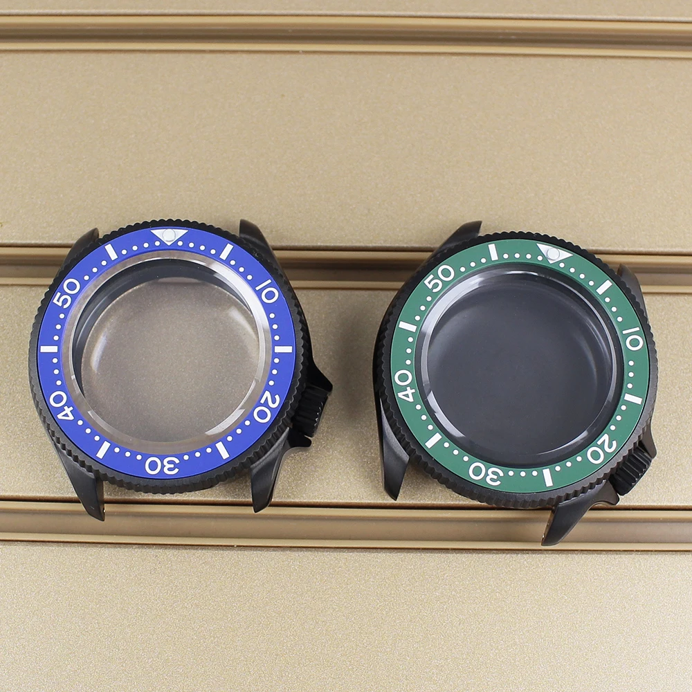 38 مللي متر ساعة رجالي حافظة السيراميك الحافة الياقوت ل Mod SKX013 Seiko NH35 NH36 NH38 NH34 حركة 28.5 مللي متر الطلب 120 نقرات ساعة أجزاء #1