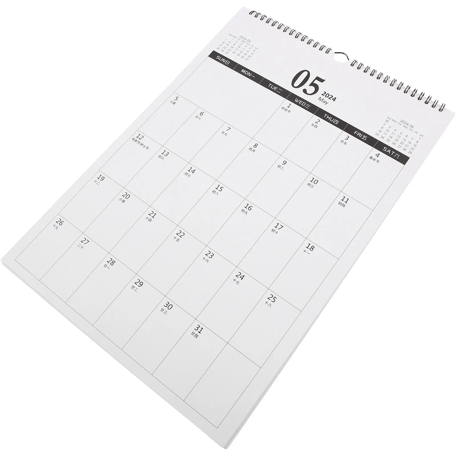 

2024 Chinese Lunar Year Dragon Theme Hanging Wall Calendar Festive Decor for Home Office Living Room New Year Gift Traditional