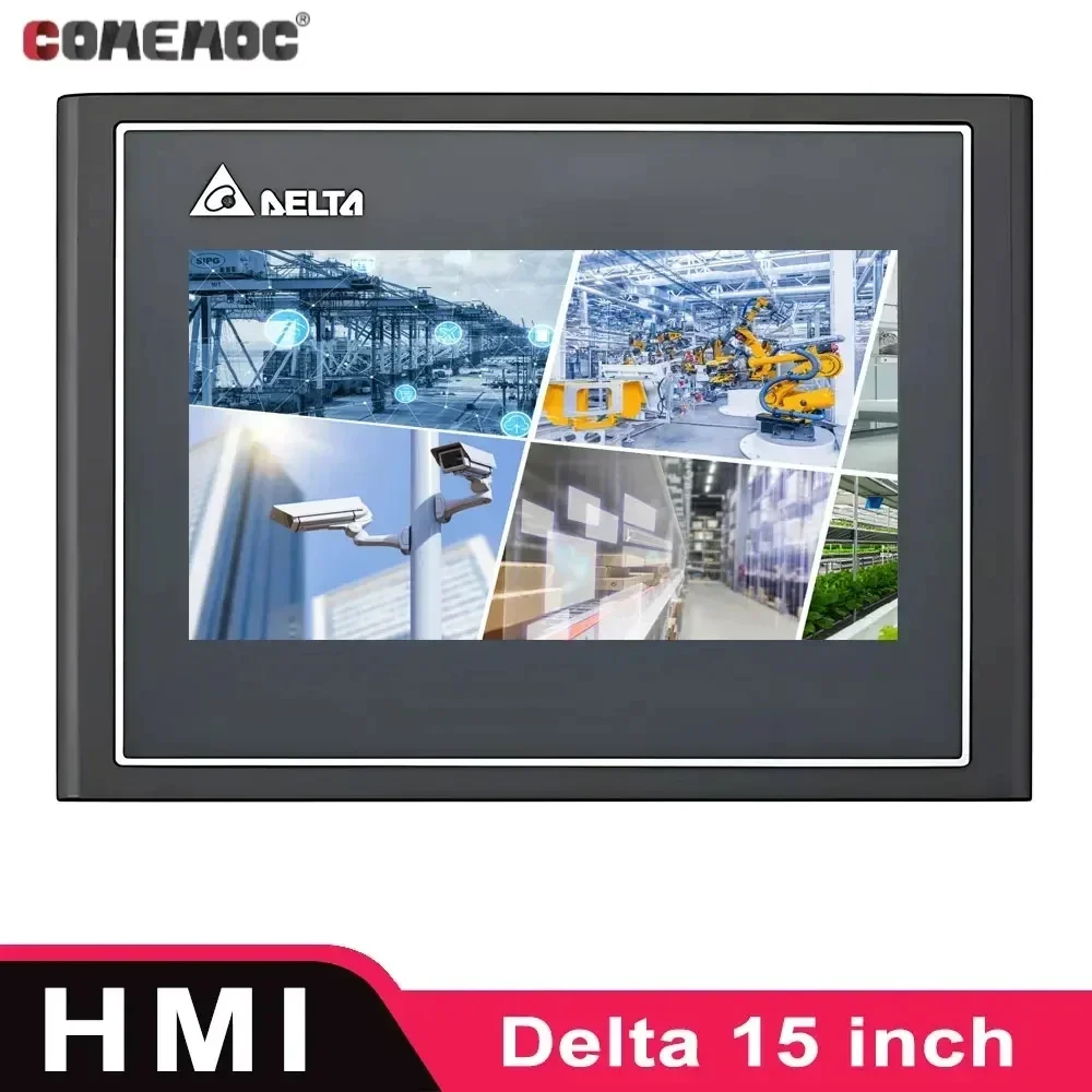 Delta HMI DOP115WX DOP115MX 15 Inch HMI with 2 Ethernet DOP-115WX DOP-115MX Human Machine Interface Industrial Display