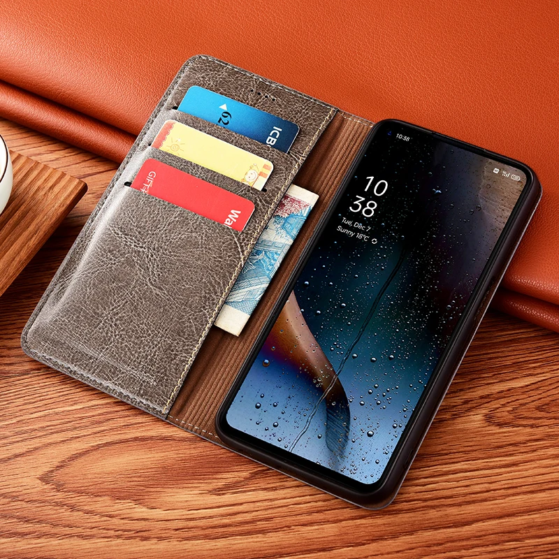 

Флип-чехол из натуральной кожи для Tecno Spark 9 10 10C 20 30 30C 40 40C Pro Plus 4G 5G Чехлы-кошельки для телефонов Crazy Horse ручной работы