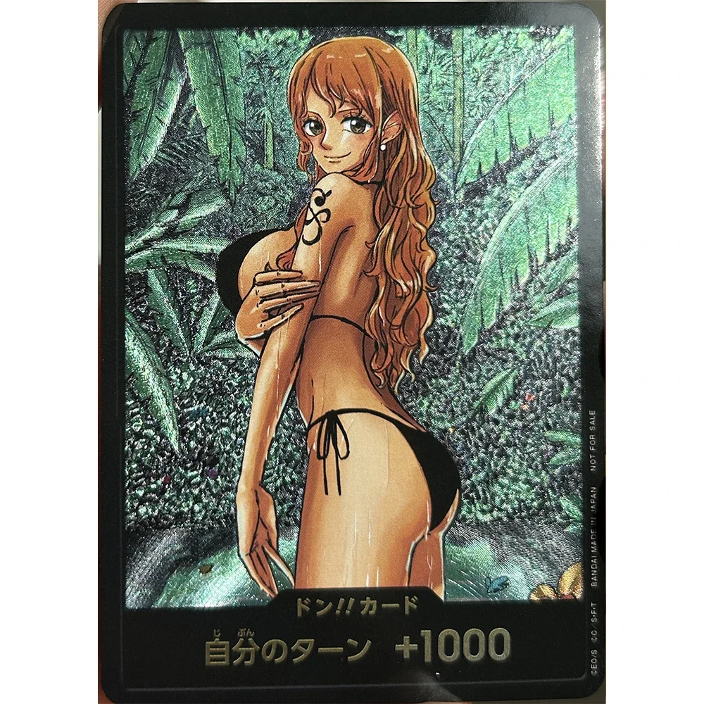 Anime One Piece DIY ACG Boa Hancock Uta Nami Sexy Boy Play Toys Collectible Cards Christmas Birthday Gifts Table Games