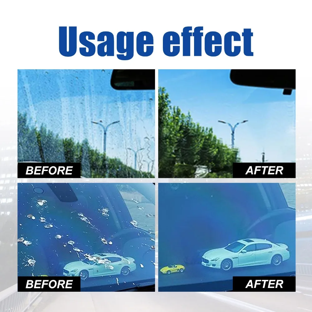 Car Glass Oil Film Removing Paste Auto Glass Film Coating Agent Waterproof Rainproof Anti-fog Glass Cleaner For Auto Windshield