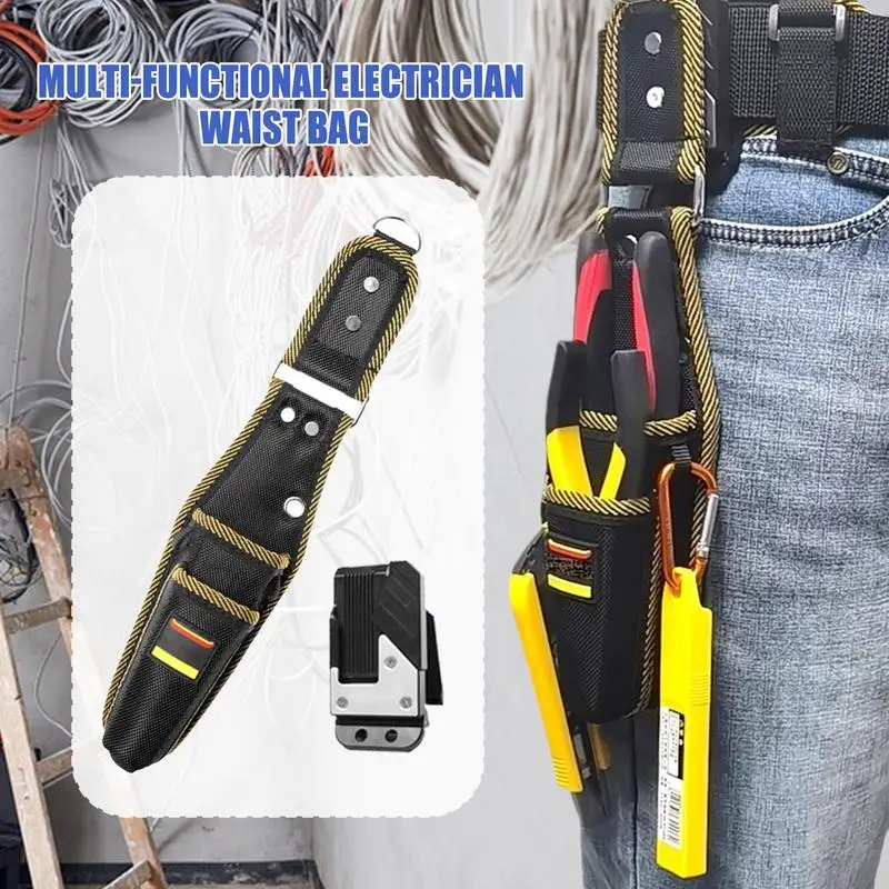 Kantong Alat Dengan Klip Sabuk Kantong Alat Kecil Dengan Klip Sabuk Organizer Kerja Tempat Utilitas Multifungsi Untuk Pekerja Konstruksi