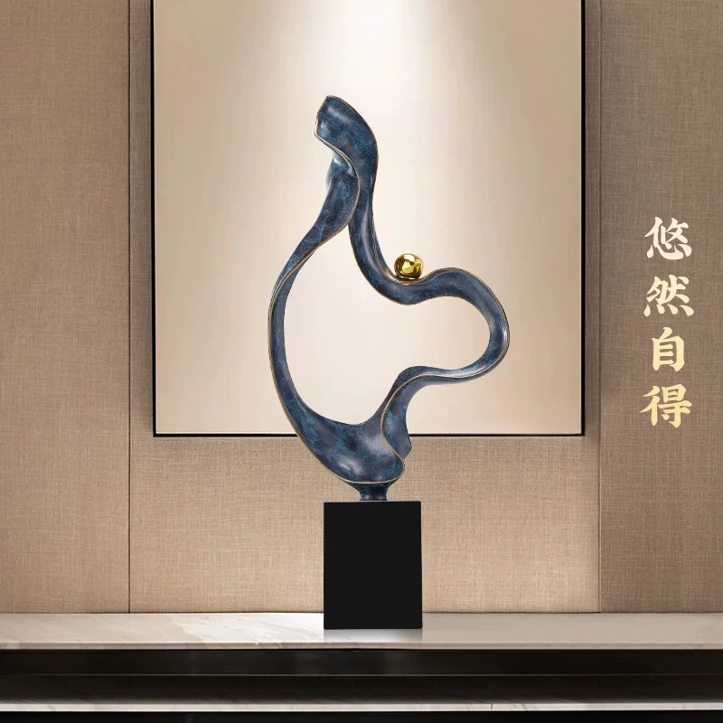 Home Decor Creative Crafts Statue Desktop Art Ornaments Teahouse Abstract Lucky Gourd Sculptures Soft Decor Housewarming Gifts