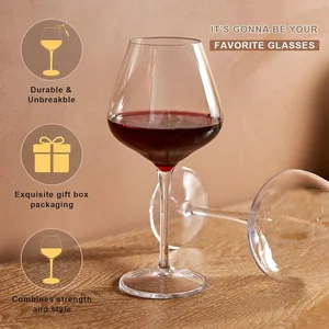 Michael 2/4/6 adet set tritan şarap bardağı için paramparça geçirmez plastik, şeffaf meyve suyu, kırmızı şarap, içecek büyük bir kadeh şarap, uygun düğün plastikteki en büyük cam satışlarından 12'si-no. 8