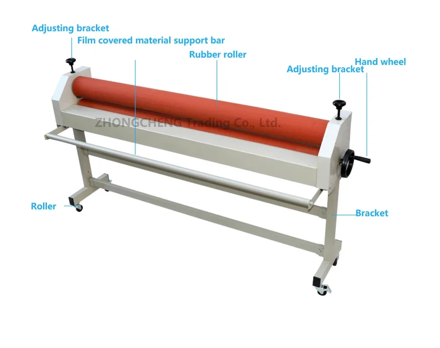 Upgrade 1.3M 1.6M Film Laminating Machine Cold Mounting Machine Graphic Advertising Photo Glass Film Passing