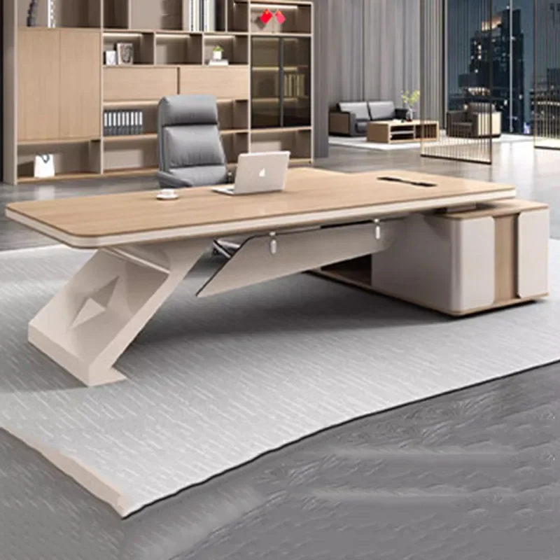 Nordic Aesthetic Office Desk Display Minimalist Executive Modern Office Desk Organizers Storage Escrivaninha Trendy Furniture