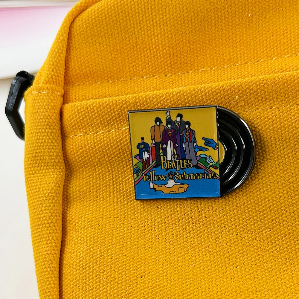 غطاء ألبوم موسيقى فرقة الروك دبوس المينا مسجل فينيل بروش الرسوم المتحركة فيلم الفرقة الطرفية مروحة هدية مجموعة #3