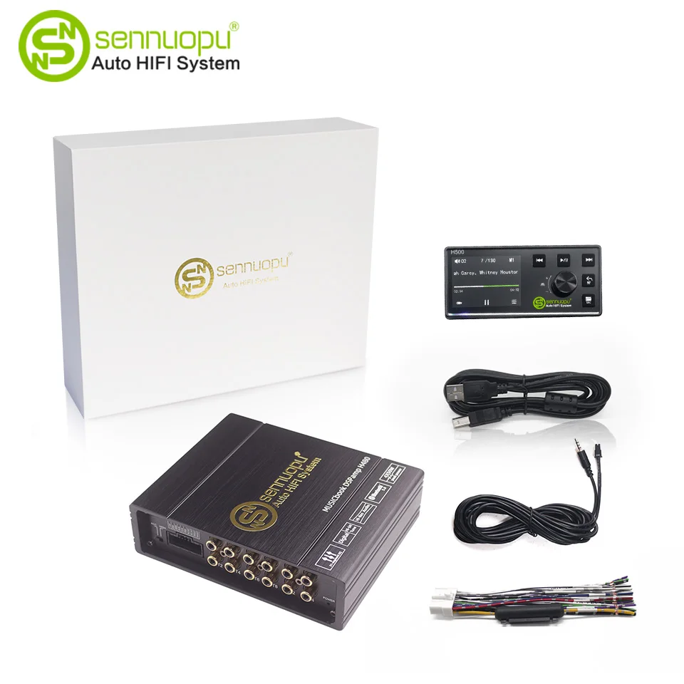 Sennuopu Auto DSP-processor 4-kanaals versterker 8 kanalen digitale geluidsprocessors met LCD-afstandsbediening