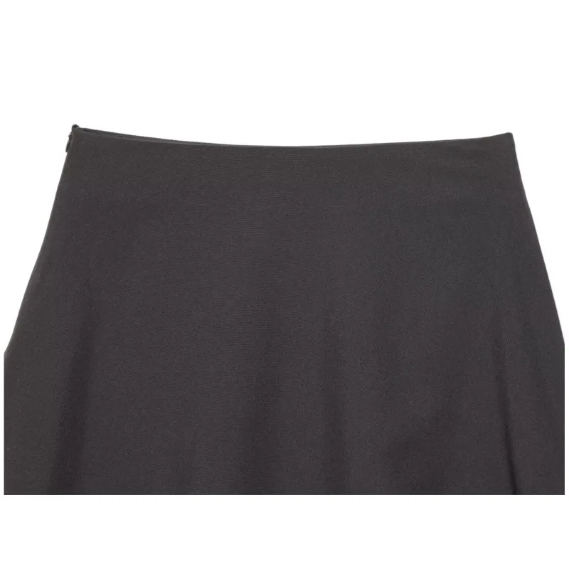 Frauen Asymmetrische Spitze Rock Herbst Neue Mittlere Taille Spitze Trim Seite Zipper Gemischt Mini Rock Dame Mode Kurze Röcke