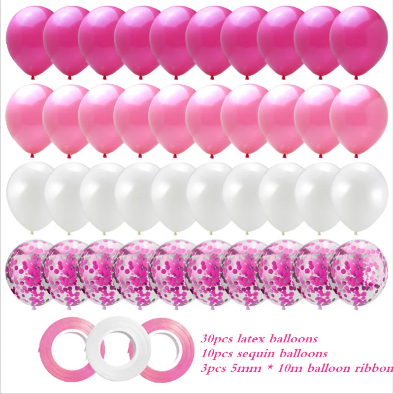 40PCS rose gold balloon confetti set helium balloon baby shower birthday party decoration balloon wedding anniversary